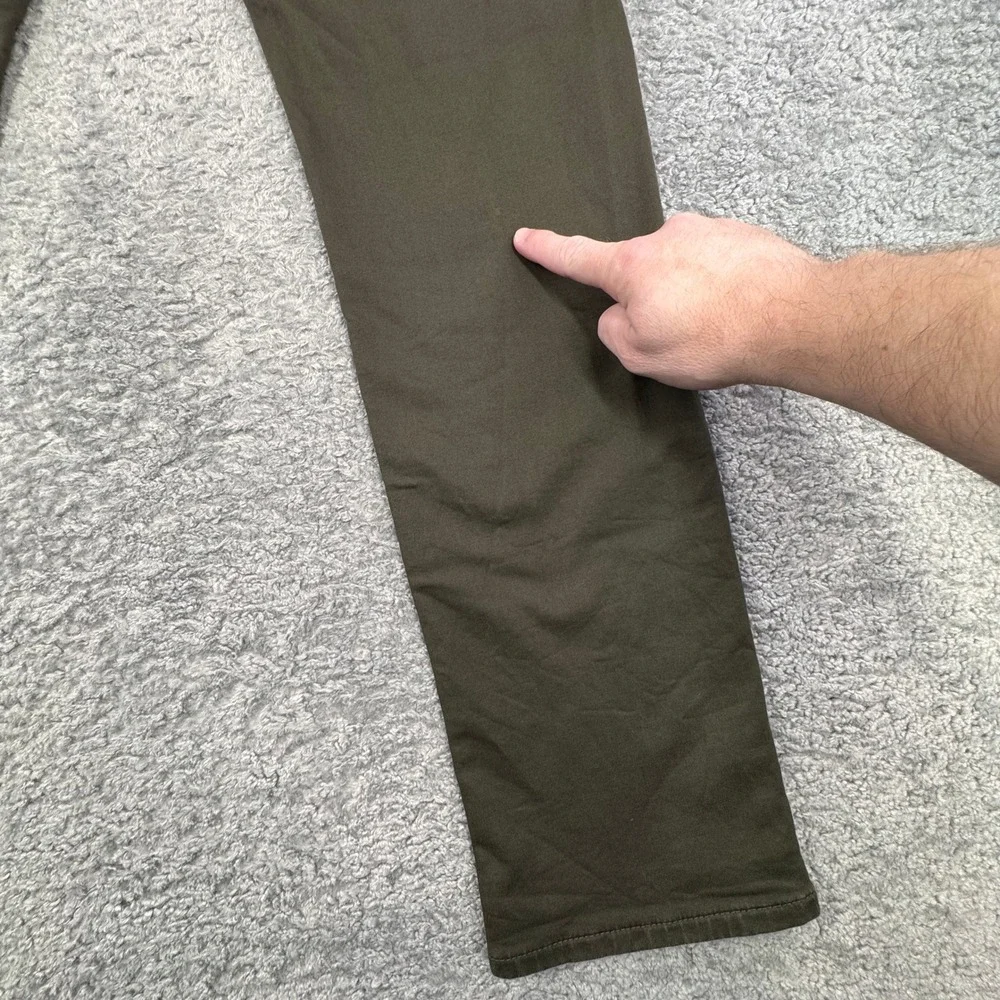 Banana Republic Mens Slim Traveler Pants 31x32 Surplus Olive Green SEE‎ PICS